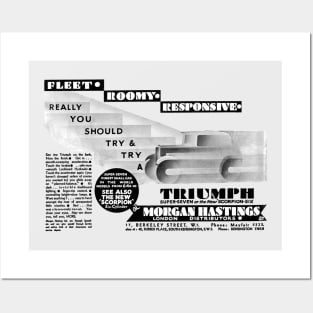 1930 TRIUMPH CARS - advert Posters and Art